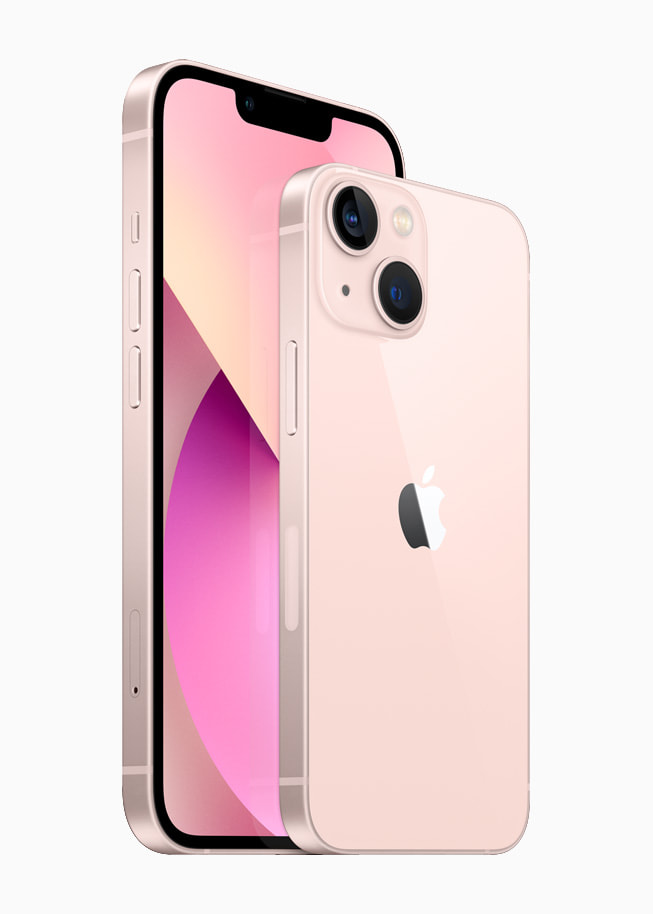 Press photograph of the Apple iPhone 13, from Apple Newsroom.